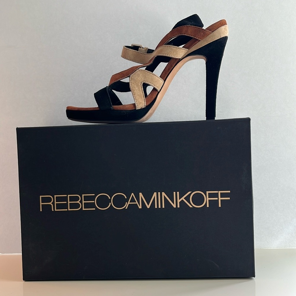 Rebecca Minkoff Suede Sandal Platform Heels